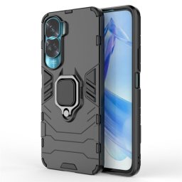 Хибриден гръб със стойка за Honor 90 Lite 5G - черен
