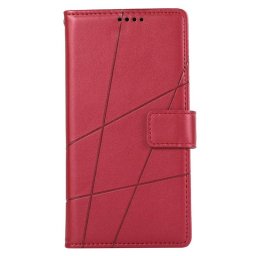 Кожен калъф тип портмоне за Motorola G54 5G - цвят малина