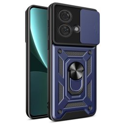 Хибриден гръб със стойка за Motorola Edge 40 Neo 5G - тъмно син