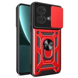 Хибриден гръб със стойка за Motorola Edge 40 Neo 5G - червен