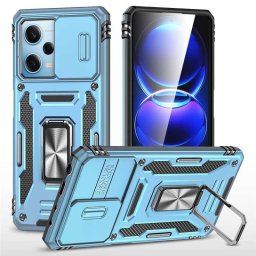 Хибриден гръб със стойка за Xiaomi Redmi Note 12 5G - син