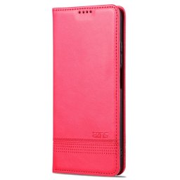 Кожен калъф страничен flip марка AZNS за Xiaomi Redmi Note 12S – червен