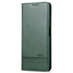 Кожен калъф страничен flip марка AZNS за Xiaomi Redmi Note 12S – зелен