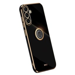Силиконов гръб със стойка тип пръстен марка XINLI за Samsung Galaxy A54 5G - черен