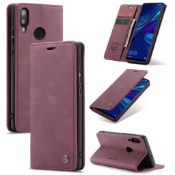 Калъф страничен flip марка CASEME за Huawei P Smart 2019 – червен