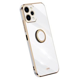 Силиконов гръб със стойка тип пръстен марка XINLI за Xiaomi Redmi 12 4G - бял