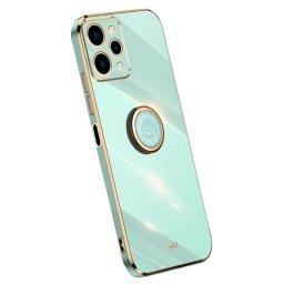 Силиконов гръб със стойка тип пръстен марка XINLI за Xiaomi Redmi 12 4G - зелен