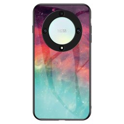 Силиконов кейс със стъклен гръб за Honor Magic5 Lite 5G - мъглявина