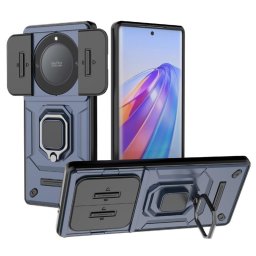 Хибриден гръб със стойка за Honor Magic5 Lite 5G - тъмно син