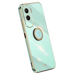 Силиконов гръб със стойка тип пръстен марка XINLI за Honor 90 Lite 5G - зелен
