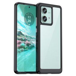Силиконов гръб Rugged Armor за Motorola Edge 40 Neo 5G - черна рамка