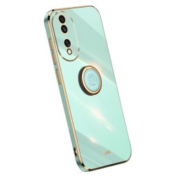 Силиконов гръб със стойка тип пръстен марка XINLI за Honor 90 - зелен
