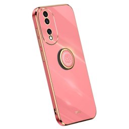 Силиконов гръб със стойка тип пръстен марка XINLI за Honor 90 - червен