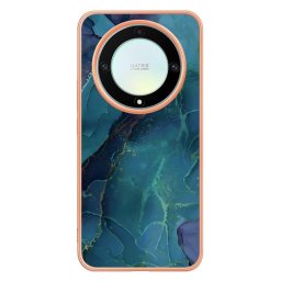Силиконов гръб за Honor Magic5 Lite 5G - зелен мрамор