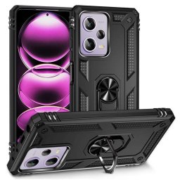 Хибриден гръб със стойка за Xiaomi Redmi Note 12 Pro 5G - черен