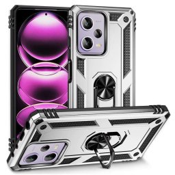 Хибриден гръб със стойка за Xiaomi Redmi Note 12 Pro 5G - бял