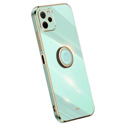 Хибриден гръб със стойка тип пръстен марка XINLI за Huawei nova Y61 - зелен
