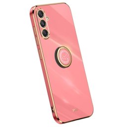 Силиконов гръб със стойка тип пръстен марка XINLI за Samsung Galaxy S23 FE - червен