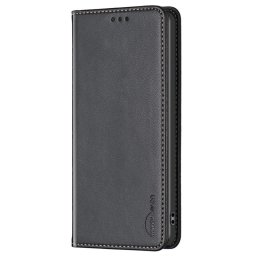 Кожен калъф тип портмоне марка BINFEN COLOR за Xiaomi Redmi Note 12S - черен