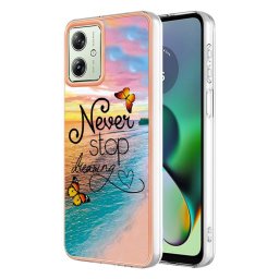 Силиконов гръб за Motorola G54 5G - never stop dreaming