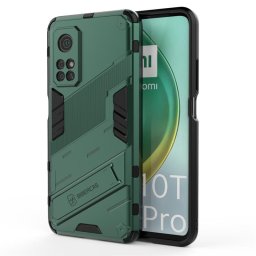 Хибриден гръб със стойка марка BIBERCAS за Xiaomi Mi 10T 5G/10T Pro 5G - зелен металик