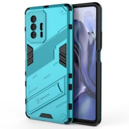 Хибриден гръб със стойка марка BIBERCAS за Xiaomi 11T 5G/11T Pro - светло син