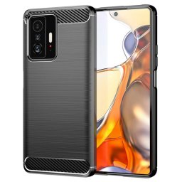 Силиконов гръб Rugged Armor за Xiaomi 11T 5G/11T - черен