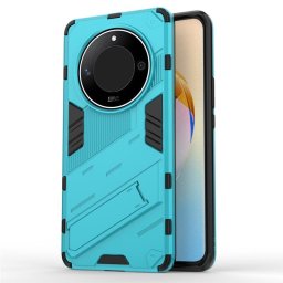 Хибриден гръб със стойка марка BIBERCAS за Honor Magic6 Lite 5G - светло син