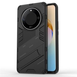 Хибриден гръб със стойка марка BIBERCAS за Honor Magic6 Lite 5G - черен