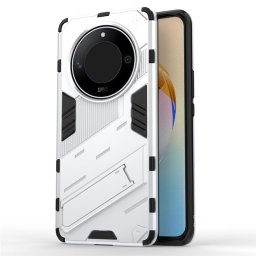 Хибриден гръб със стойка марка BIBERCAS за Honor Magic6 Lite 5G - бял