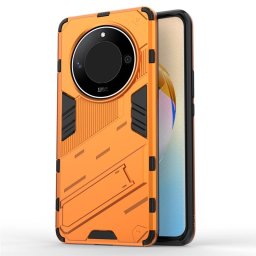 Хибриден гръб със стойка марка BIBERCAS за Honor Magic6 Lite 5G - оранжев