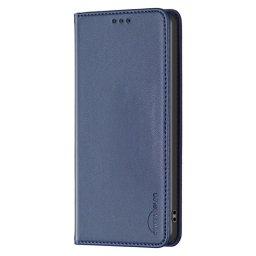 Кожен калъф тип портмоне марка BINFEN COLOR за Honor Magic6 Lite 5G - тъмно син