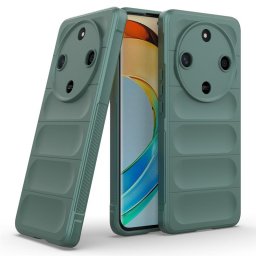 Подсилен силиконов гръб на ленти за Honor Magic6 Lite 5G - зелен