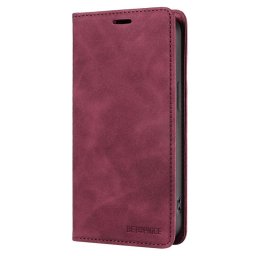 Калъф страничен flip марка BETOPNICE за Samsung Galaxy A05s – винено червен