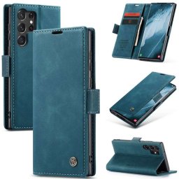 Калъф страничен flip марка CASEME за Samsung Galaxy S24 Ultra – тюркоазен