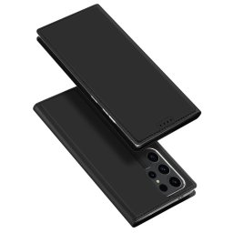 Тънък калъф страничен flip марка DUX DUCIS за Samsung Galaxy S24 Ultra – черен