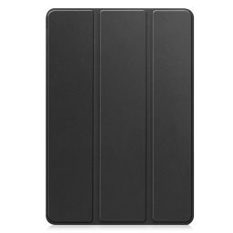 Кожен калъф със сгъващ се капак за Samsung Galaxy Tab S10 Lite / S10 FE / S9 FE / Tab S9 Smart - черен