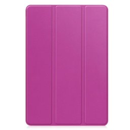 Кожен калъф със сгъващ се капак за Samsung Galaxy Tab S10 Lite / S10 FE / S9 FE / Tab S9 Smart - лилав