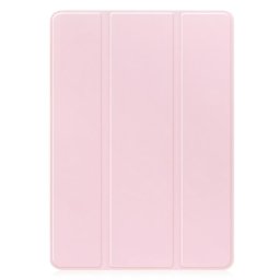 Кожен калъф със сгъващ се капак за Samsung Galaxy Tab S10 Lite / S10 FE / S9 FE / Tab S9 Smart - розов