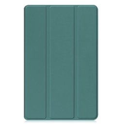 Кожен калъф със сгъващ се капак за Samsung Galaxy Tab A9+/A11+ - тюркоазен