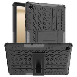 Двупластов гръб със стойка за Samsung Galaxy Tab A9+ - черен