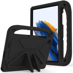 Силиконов гръб със стойка и дръжка за Samsung Galaxy Tab A9+ - черен