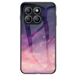 Силиконов кейс със стъклен гръб за Honor X8b - с небе