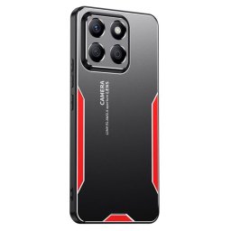 Алуминиев гръб за Honor X8b - черен със червена рамка