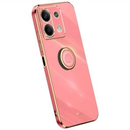 Силиконов гръб със стойка тип пръстен марка XINLI за Xiaomi Redmi Note 13 5G - червен