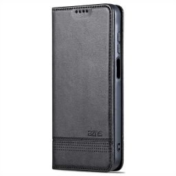 Кожен калъф страничен flip марка AZNS за Samsung Galaxy A15 4G/5G – черен
