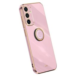 Силиконов гръб със стойка тип пръстен марка XINLI за Samsung Galaxy A15 4G/5G - лилав