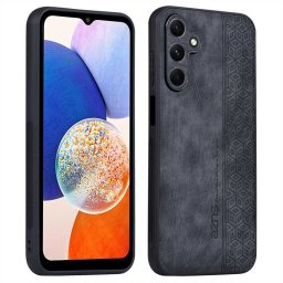 Силиконов гръб с покритие от кожа марка AZNS за Samsung Galaxy A15 4G/5G - черен