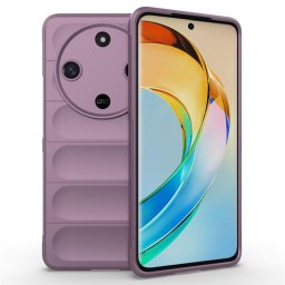 Подсилен силиконов гръб на ленти за Honor Magic6 Lite 5G - лилав