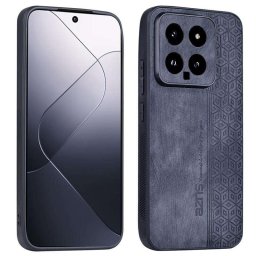Силиконов гръб с покритие от кожа марка AZNS за Xiaomi 14 5G - черен